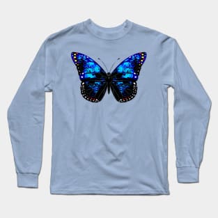 Blue butterfly Long Sleeve T-Shirt